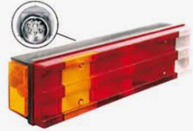 0035445303 TAIL LAMP(E)-SOCKET TYPE LH for BENZ ATEGO 917 1998- ON