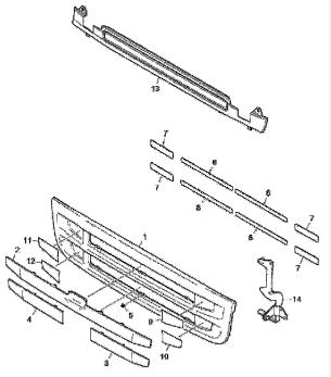 1900637 SELF-ADHESIVE TAPES LH for  SCANIA-SERIES 6 P/P  (2011-2017)