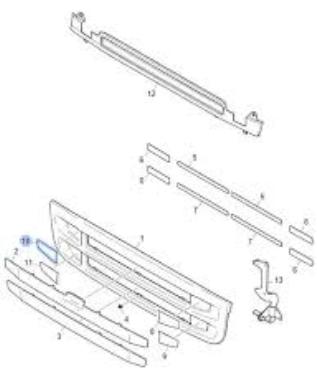 1900640 SELF-ADHESIVE TAPES RH for  SCANIA-SERIES 6 P/P  (2011-2017)