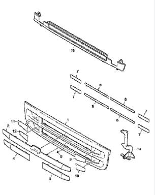 1900639 SELF-ADHESIVE TAPES LH for  SCANIA-SERIES 6 P/P  (2011-2017)